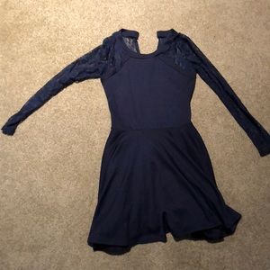 Navy lace dress
